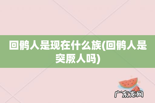 回鹘人是突厥人吗 回鹘人是现在什么族