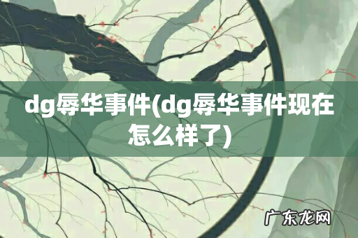 dg辱华事件现在怎么样了 dg辱华事件