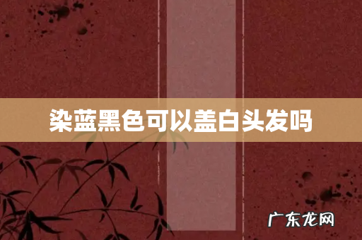 染蓝黑色可以盖白头发吗