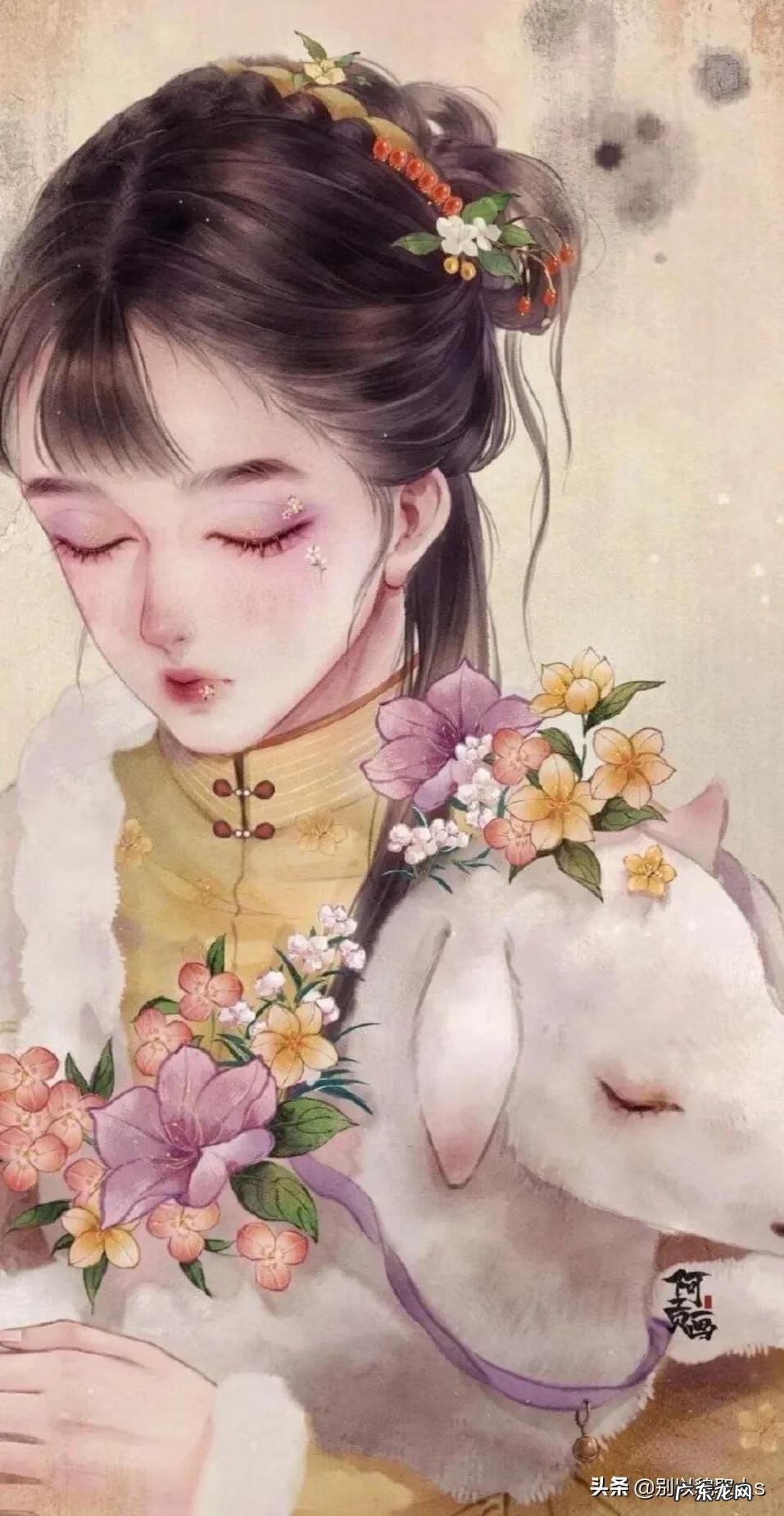 水墨美女 古风水墨美女图片