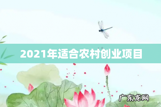 2021年适合农村创业项目