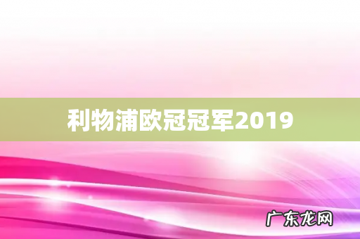 利物浦欧冠冠军2019