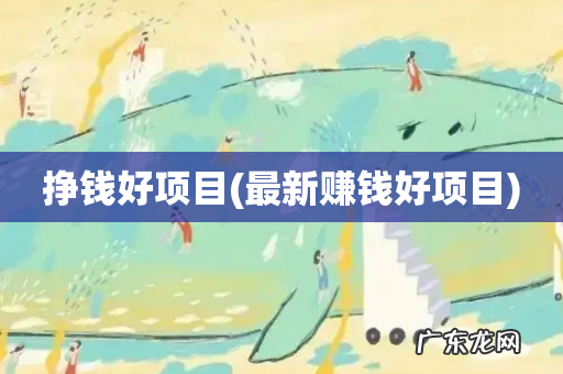 最新赚钱好项目 挣钱好项目