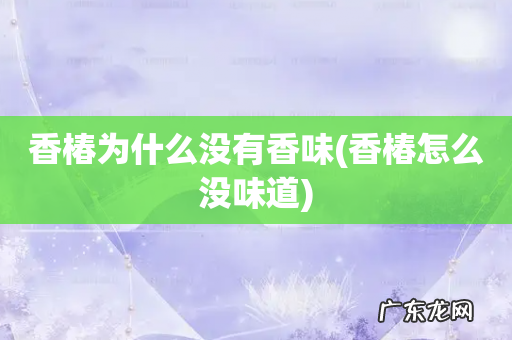 香椿怎么没味道 香椿为什么没有香味