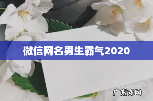 微信网名男生霸气2020