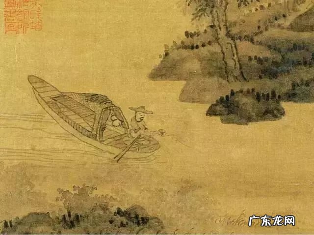 湖中泛舟图片水墨画 西湖泛舟的古画图片