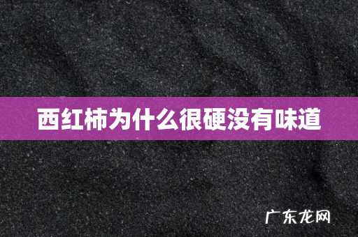 西红柿为什么很硬没有味道