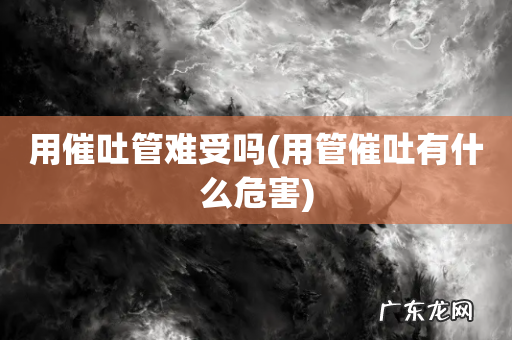 用管催吐有什么危害 用催吐管难受吗