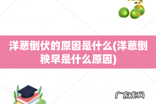 洋葱倒秧早是什么原因 洋葱倒伏的原因是什么