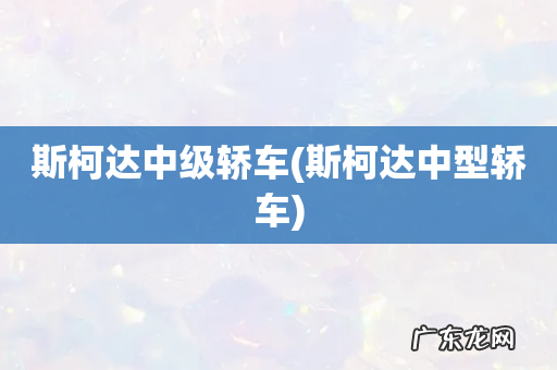 斯柯达中型轿车 斯柯达中级轿车