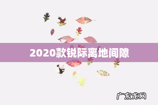 2020款锐际离地间隙