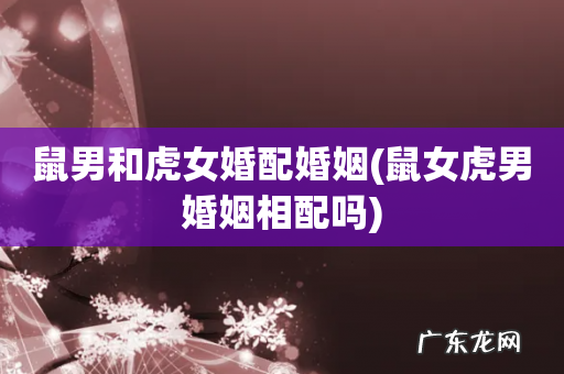 鼠女虎男婚姻相配吗 鼠男和虎女婚配婚姻