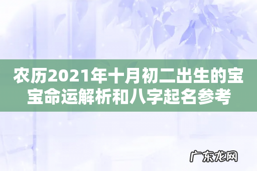 农历2021年十月初二出生的宝宝命运解析和八字起名参考