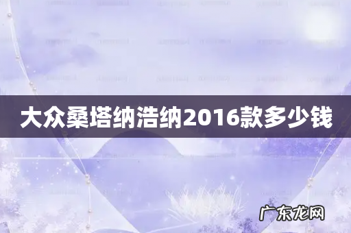 大众桑塔纳浩纳2016款多少钱