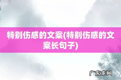 特别伤感的文案长句子 特别伤感的文案