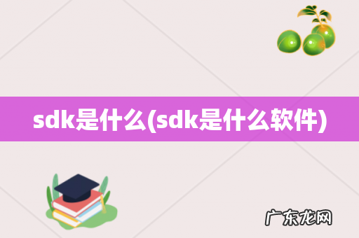sdk是什么软件 sdk是什么