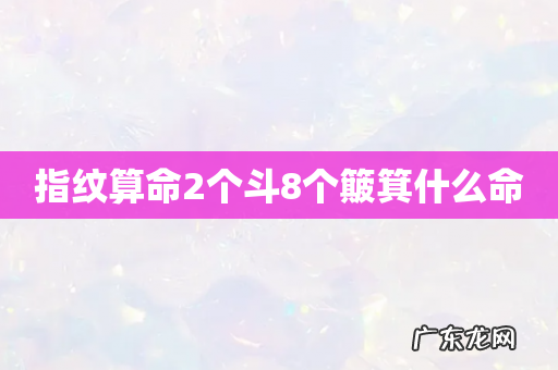 指纹算命2个斗8个簸箕什么命