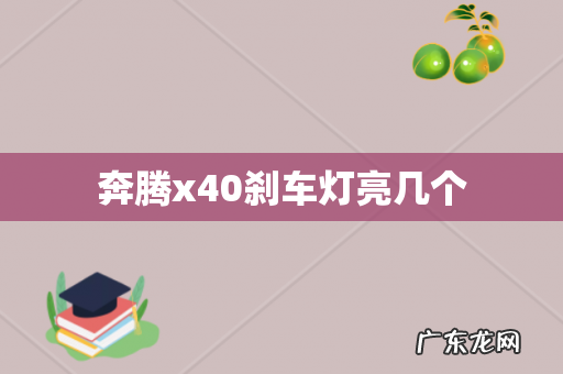 奔腾x40刹车灯亮几个