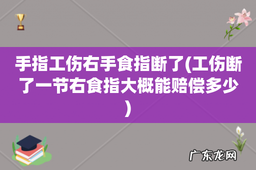 工伤断了一节右食指大概能赔偿多少 手指工伤右手食指断了