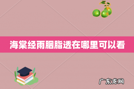 海棠经雨胭脂透在哪里可以看