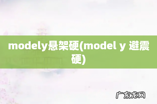 model y 避震硬 modely悬架硬