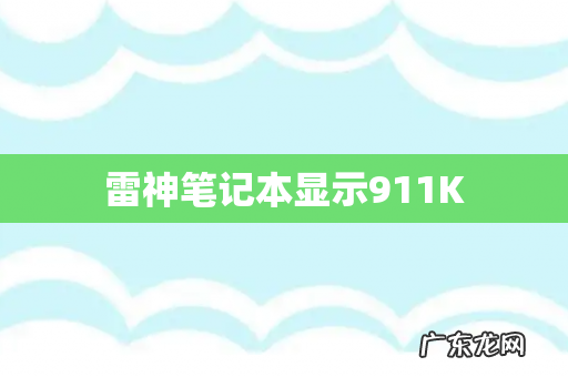 雷神笔记本显示911K