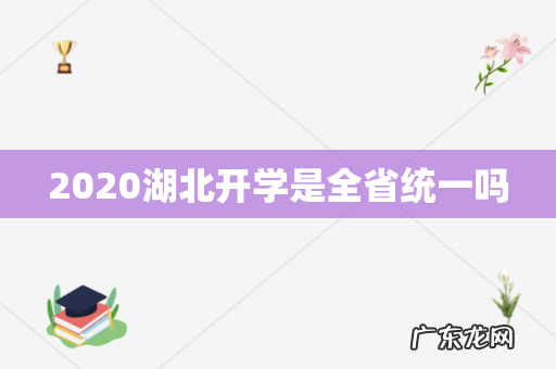 2020湖北开学是全省统一吗