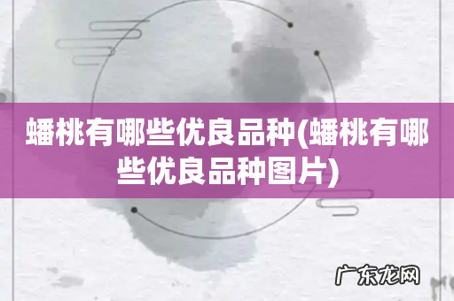 蟠桃有哪些优良品种图片 蟠桃有哪些优良品种