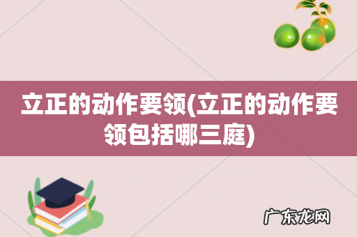 立正的动作要领包括哪三庭 立正的动作要领