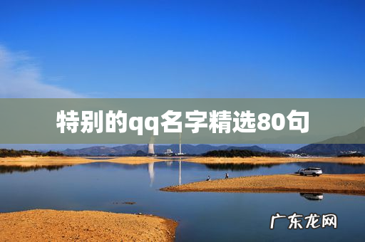 特别的qq名字精选80句