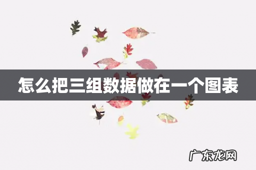 怎么把三组数据做在一个图表