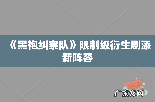 《黑袍纠察队》限制级衍生剧添新阵容