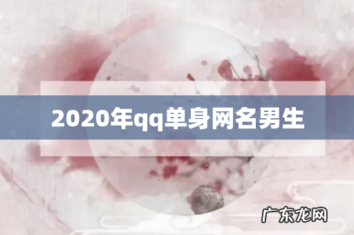 2020年qq单身网名男生