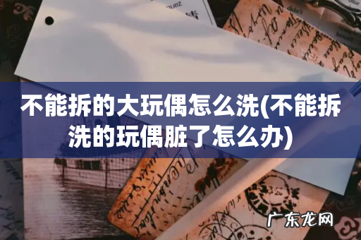 不能拆洗的玩偶脏了怎么办 不能拆的大玩偶怎么洗