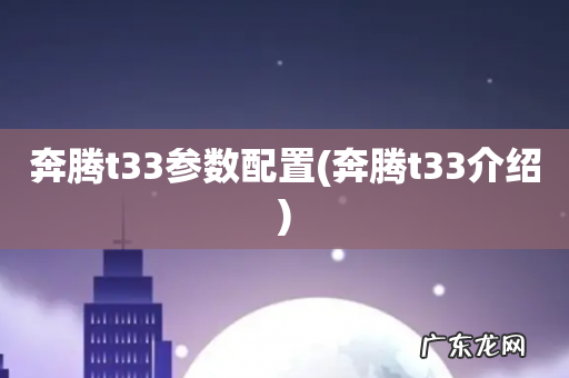 奔腾t33介绍 奔腾t33参数配置
