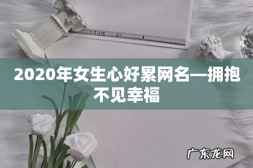 2020年女生心好累网名—拥抱不见幸福