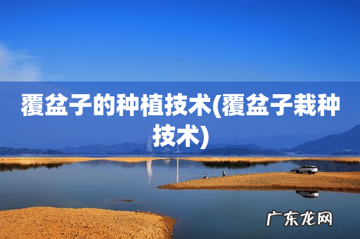 覆盆子栽种技术 覆盆子的种植技术