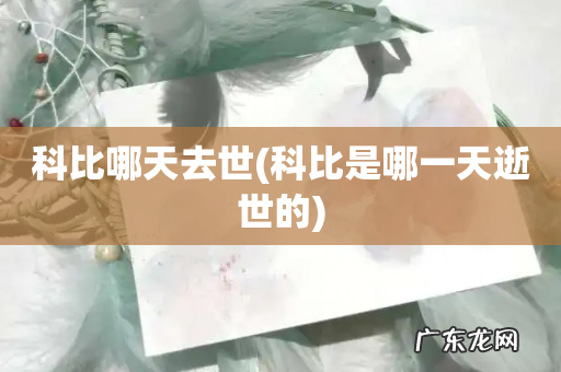 科比是哪一天逝世的 科比哪天去世