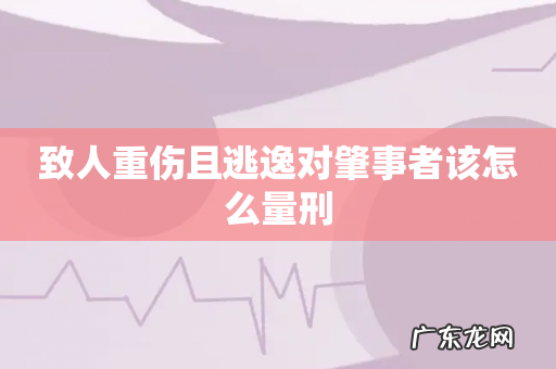 致人重伤且逃逸对肇事者该怎么量刑