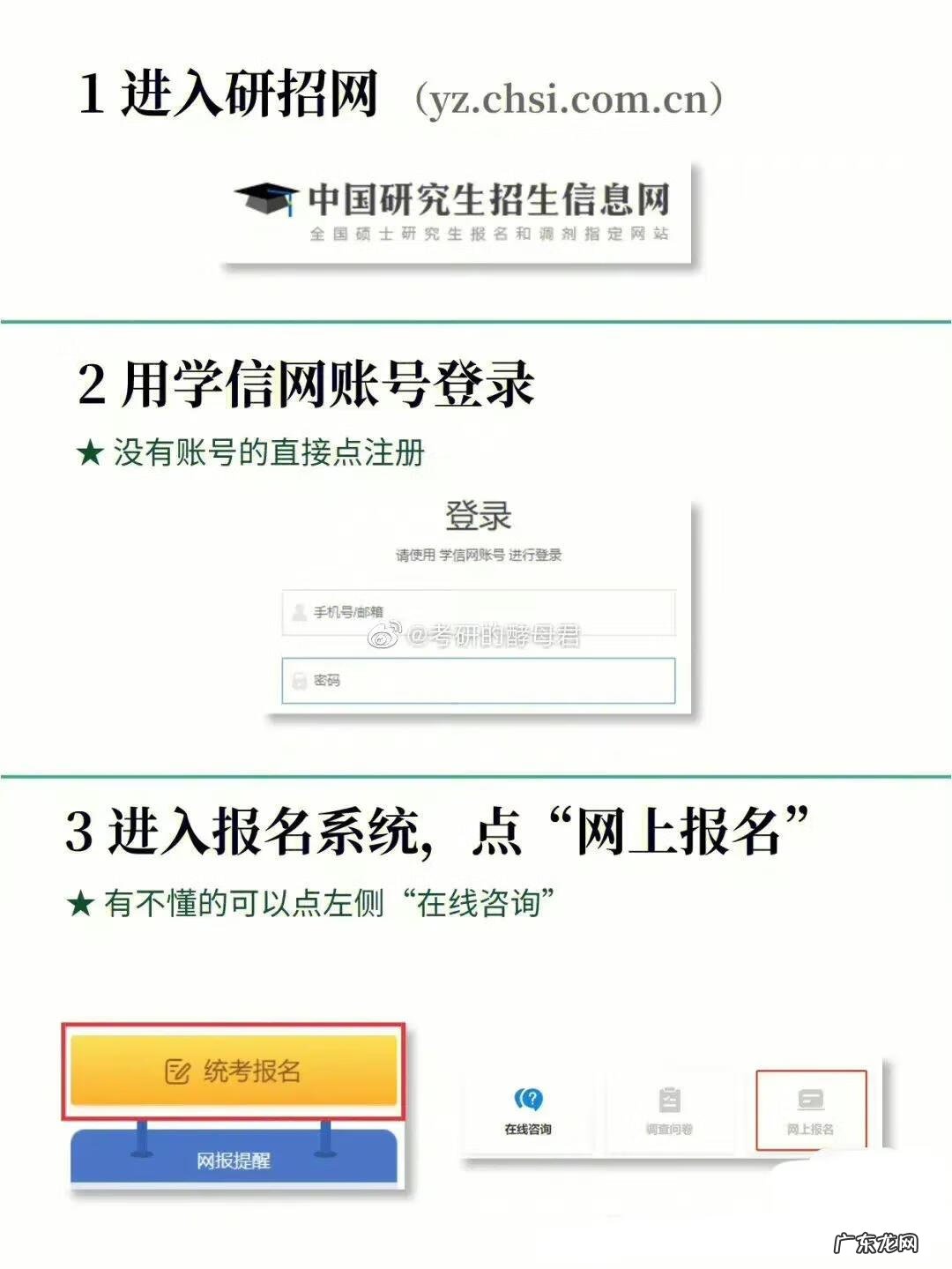 考研预报名在哪个网站 考研网上预报名流程