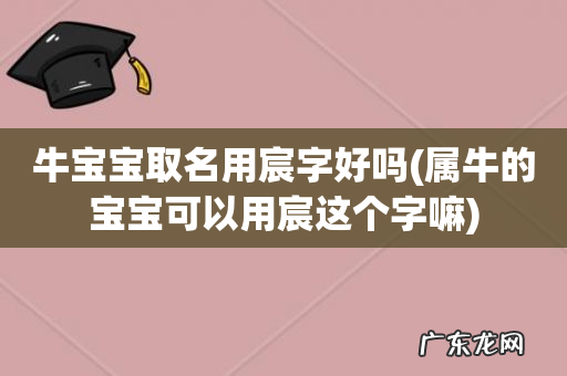属牛的宝宝可以用宸这个字嘛 牛宝宝取名用宸字好吗