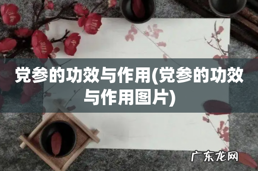 党参的功效与作用图片 党参的功效与作用