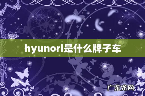 hyunori是什么牌子车
