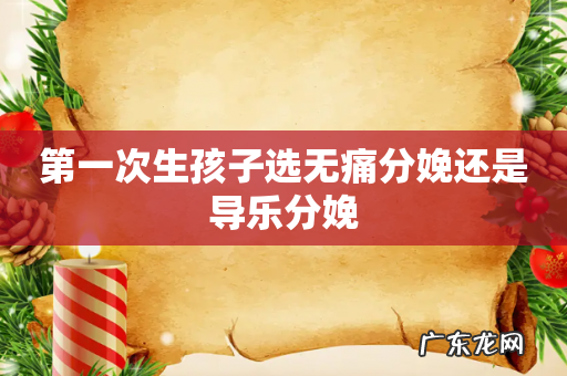 第一次生孩子选无痛分娩还是导乐分娩