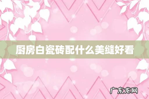 厨房白瓷砖配什么美缝好看