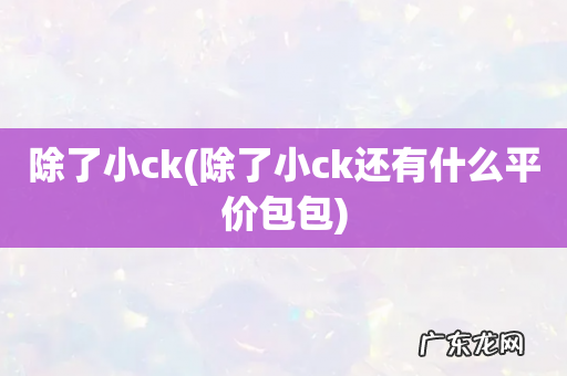 除了小ck还有什么平价包包 除了小ck