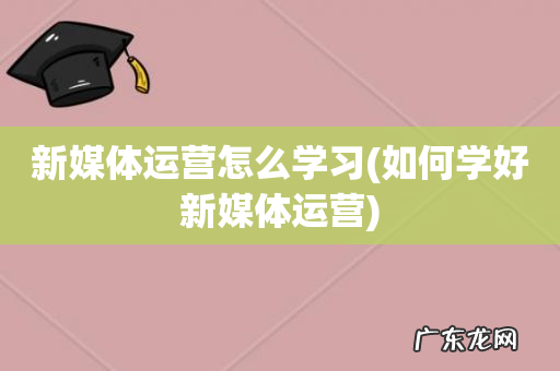 如何学好新媒体运营 新媒体运营怎么学习