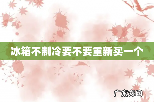 冰箱不制冷要不要重新买一个