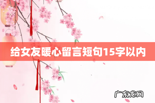 给女友暖心留言短句15字以内