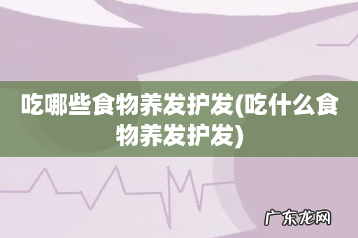 吃什么食物养发护发 吃哪些食物养发护发